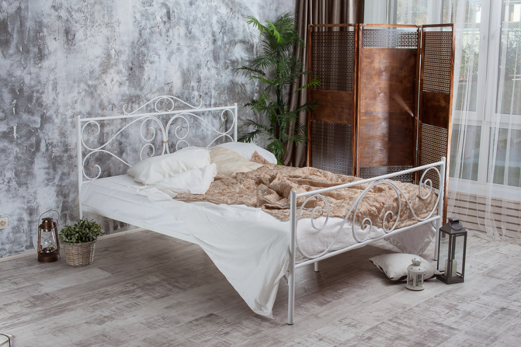 Кованые кровати, Кованая кровать Валенсия 1.6 с двумя спинками