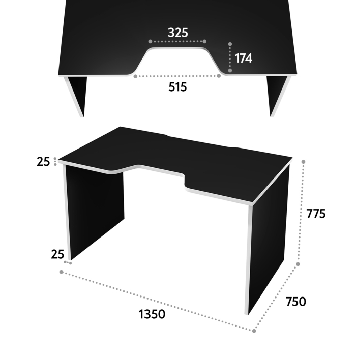 Компьютерные столы, Геймерский стол С-240