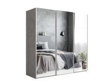 Шкафы-купе 3-х дверные, Шкаф-купе Эста Зеркало+Зеркало+Зеркало 270х66х240