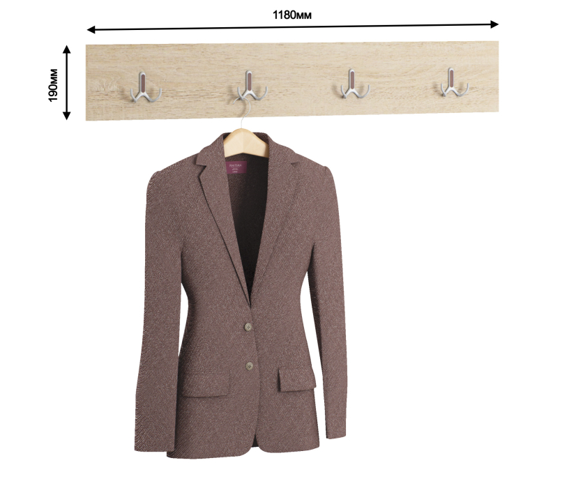 Настенные, Вешалка настенная Афина СБ-2244