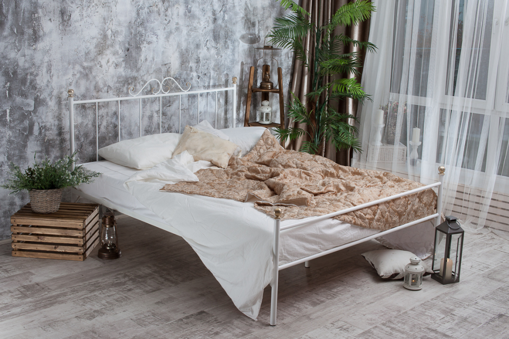 Кованые кровати, Кованая кровать Оливия 1.8 с одной спинкой