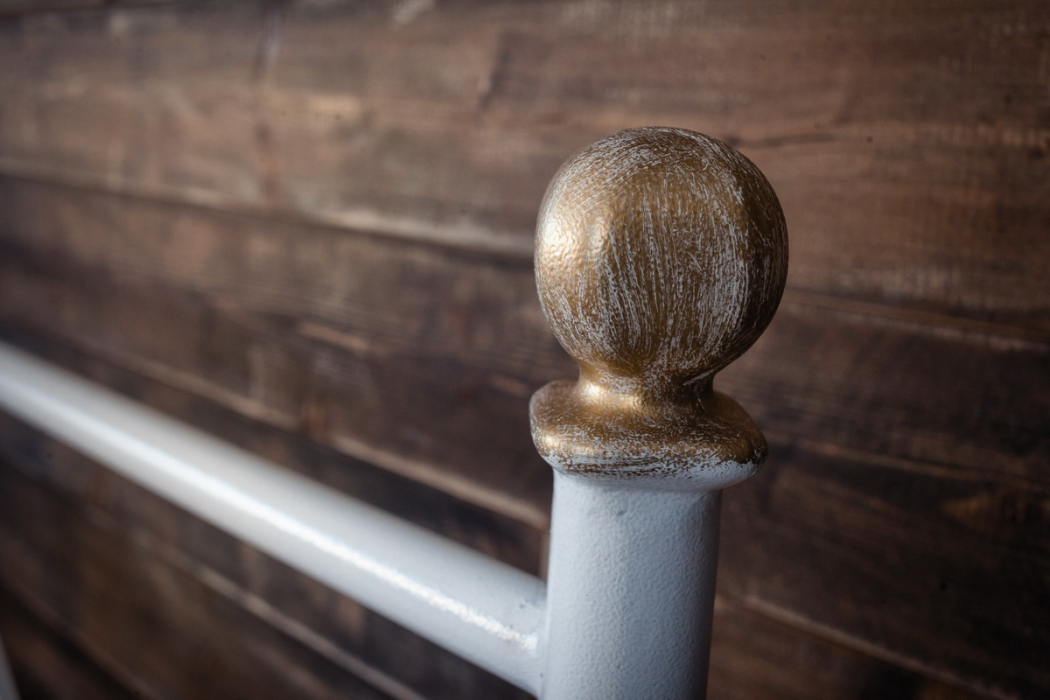 Кованые кровати, Кованая кровать Анталия 1.8 с двумя спинками