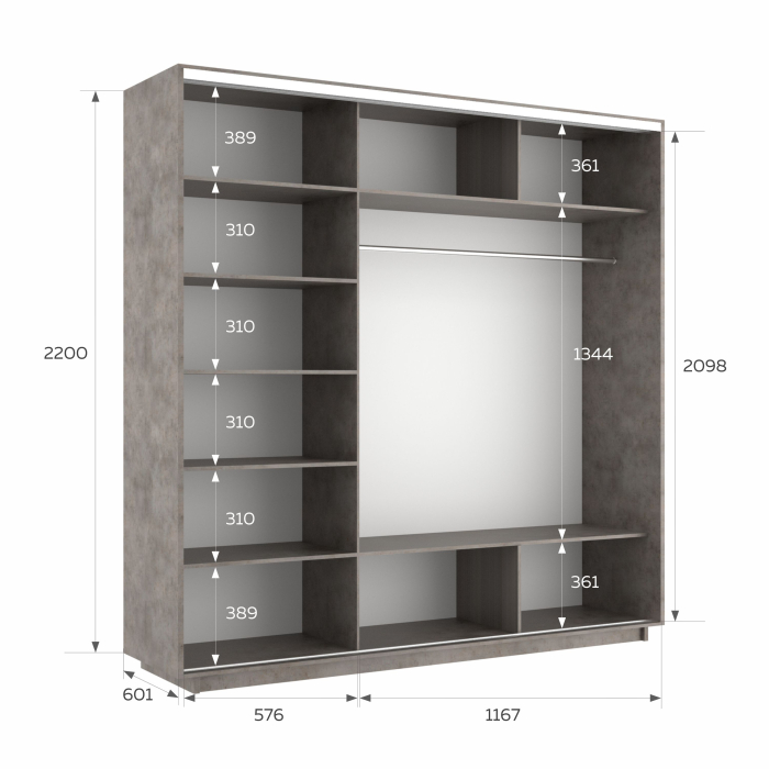Шкафы-купе 3-х дверные, Шкаф-купе Экспресс 3-х дверный Фотопечать Шелк Стекла 180х60х220