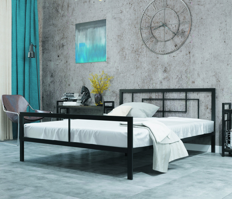 Кровати 120 см, Кровать в стиле лофт Кантерано 1.2