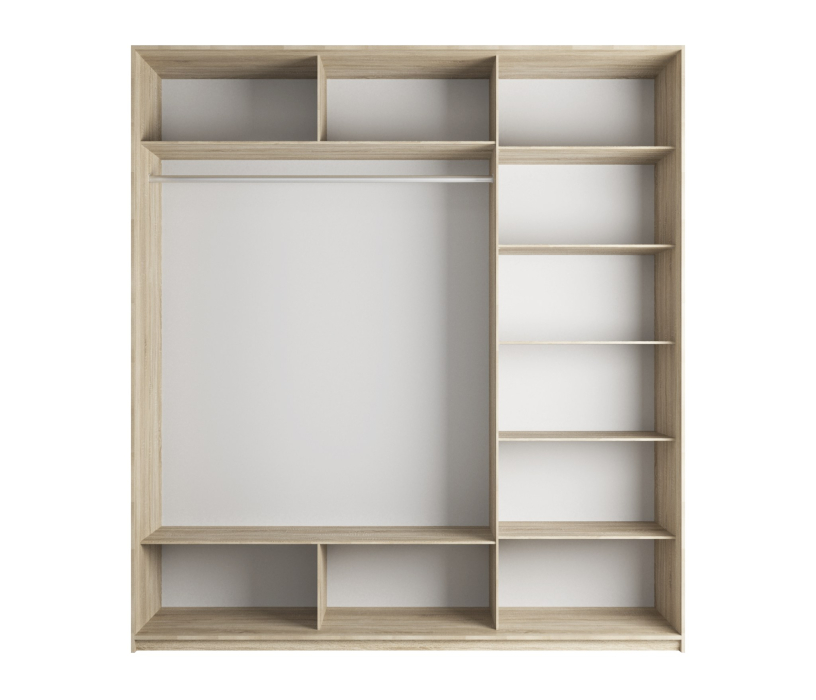 Шкафы-купе, Шкаф-купе Экспресс Элемент трио 2400 x 2100 x 600