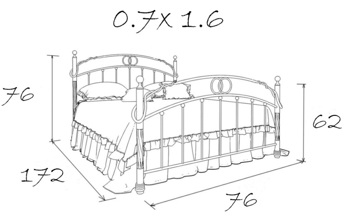 Детские кровати, Детская металлическая кровать Аристо kids