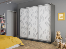 Шкафы-купе 3-х дверные, Шкаф-купе Экспресс 3-х дверный Фотопечать Ленты Стекла 210х60х220