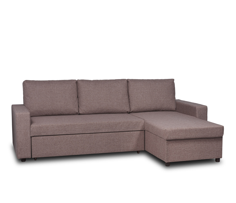 Диваны угловые в гостиную, Угловой диван-кровать Турин, рогожка