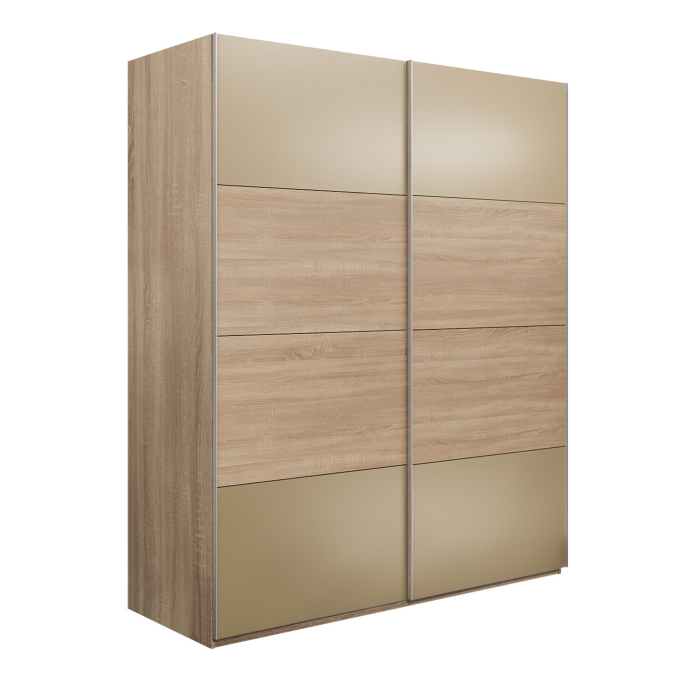Шкафы-купе 2-х дверные, Шкаф-купе Эста 2-х дверный ДСП/Стекла фисташка/Доводчик 200х66х240