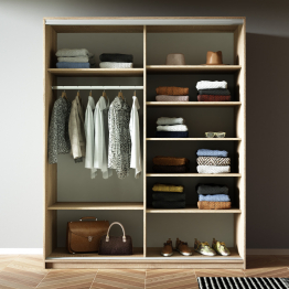 Шкаф-купе Прайм 2-х дверный ДСП/Стекло хаки/Доводчики 160х57х230