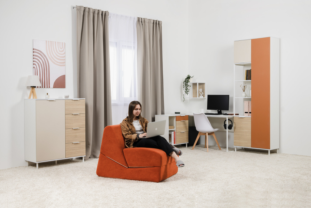 Детские полки, Полка Марвэл 16.487, белый, плэйн