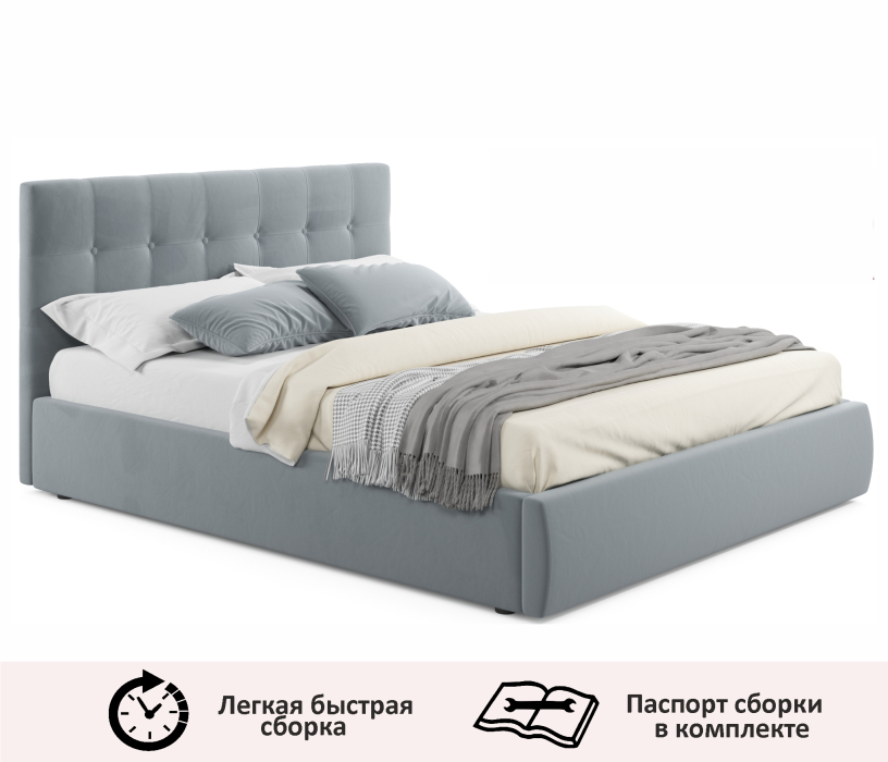 Кровати 160 см, Мягкая кровать Selesta 1600 с подъемным механизмом