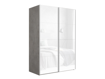 Шкаф-купе Эста Стекло белое+Стекло белое 160х66х240
