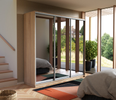 Шкафы-купе, Шкаф-купе Экспресс Экспенс трио 2400 x 2100 x 600