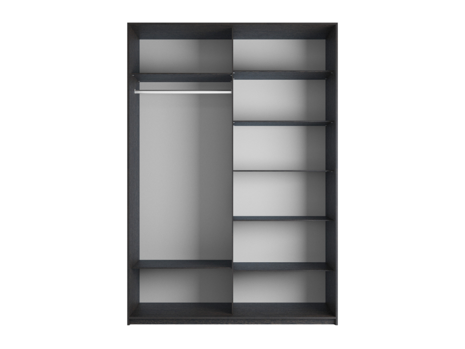 Шкафы-купе 2-х дверные, Шкаф-купе Прайм 2-х дверный Стекла пудра/Доводчики 160х57х230