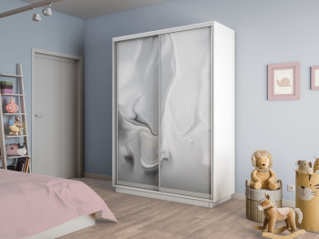 Шкаф-купе Экспресс 2-х дверный Фотопечать Шелк Стекла 140х60х240