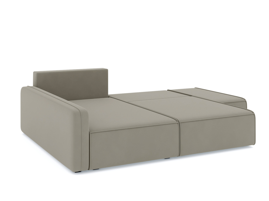 Диваны угловые в гостиную, Диван-кровать угловой Портленд еврокнижка НПБ, велюр