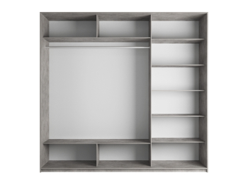 Шкаф-купе Прайм 3-х дверный Стекла пудра/Доводчики 180х57х230