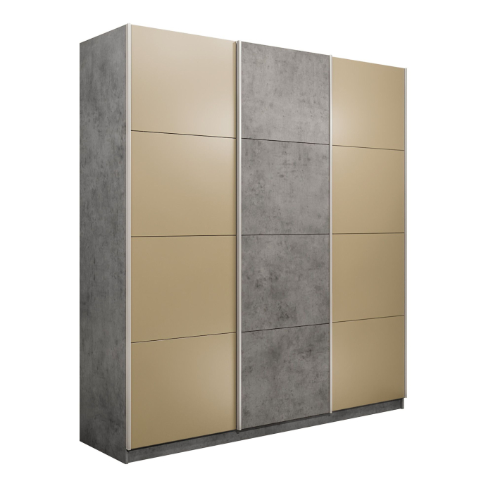 Шкафы-купе 3-х дверные, Шкаф-купе Прайм 3-х дверный Стекла фисташка/ДСП/Доводчики 210х57х230