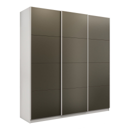 Шкаф-купе Прайм Широкий 3-х дверный Стекла хаки/Доводчики 240х57х230