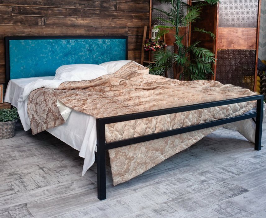 Кровати 90 см, Кровать в стиле лофт Лоренцо 0.9 (Черный)