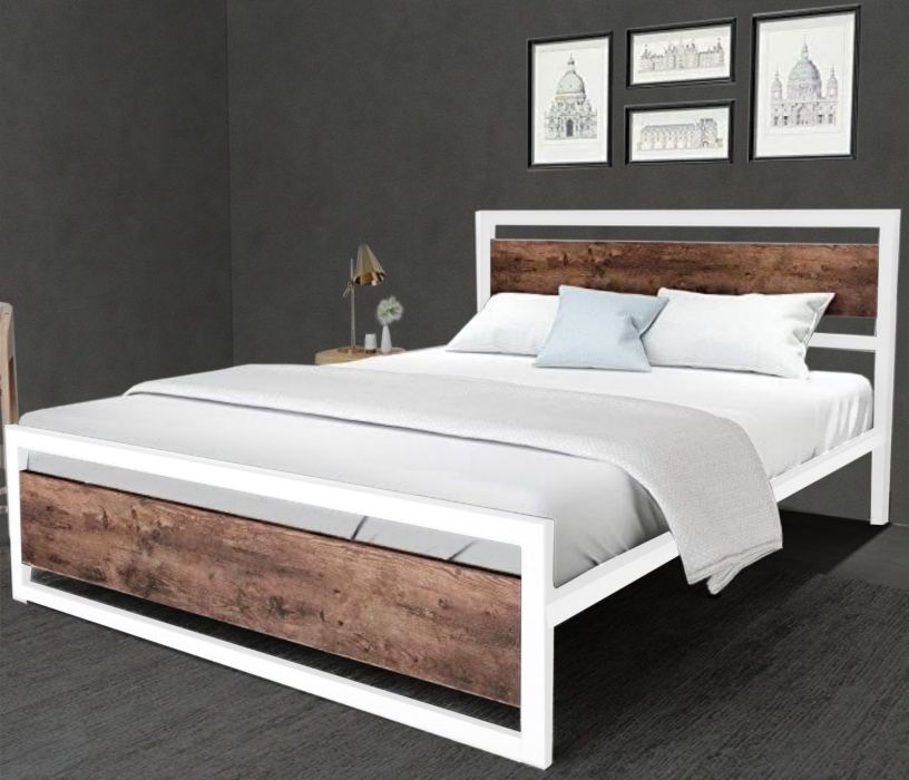 Кровати 160 см, Кровать в стиле лофт Бостон 1.6