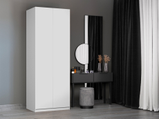 Шкафы распашные, Шкаф складной Е1 Локер ("Гармошка" с системой Push to Move/Правый)81х52.5х220 см, с модулем