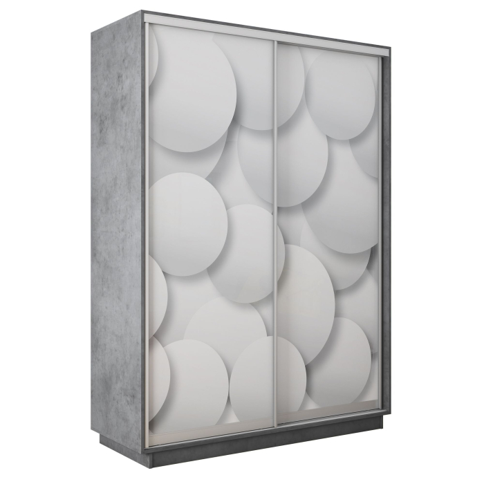 Шкафы-купе 2-х дверные, Шкаф-купе Экспресс 2-х дверный Фотопечать Шары Стекла 140х45х220