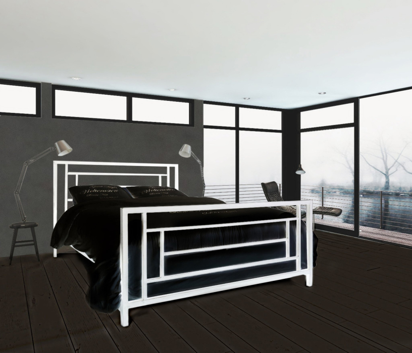Кровати 120 см, Кровать в стиле лофт Орландо 1.2