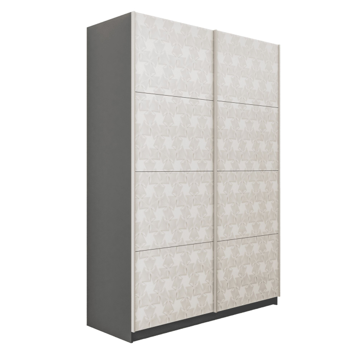 Шкафы-купе 2-х дверные, Шкаф-купе Прайм 2-х дверный Фотопечать Калейдоскоп Стекла/Доводчики 140х57х230