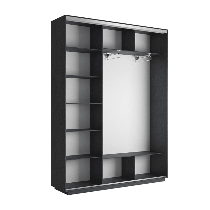 Шкафы-купе 3-х дверные, Шкаф-купе Экспресс 3-х дверный Фотопечать Шелк Стекла 240х45х240