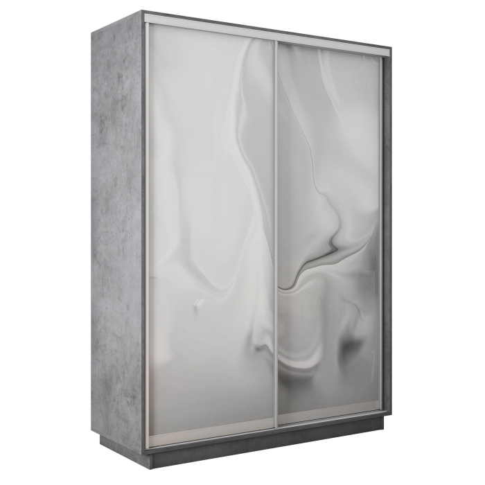 Шкафы-купе 2-х дверные, Шкаф-купе Экспресс 2-х дверный Фотопечать Шелк Стекла 160х60х240