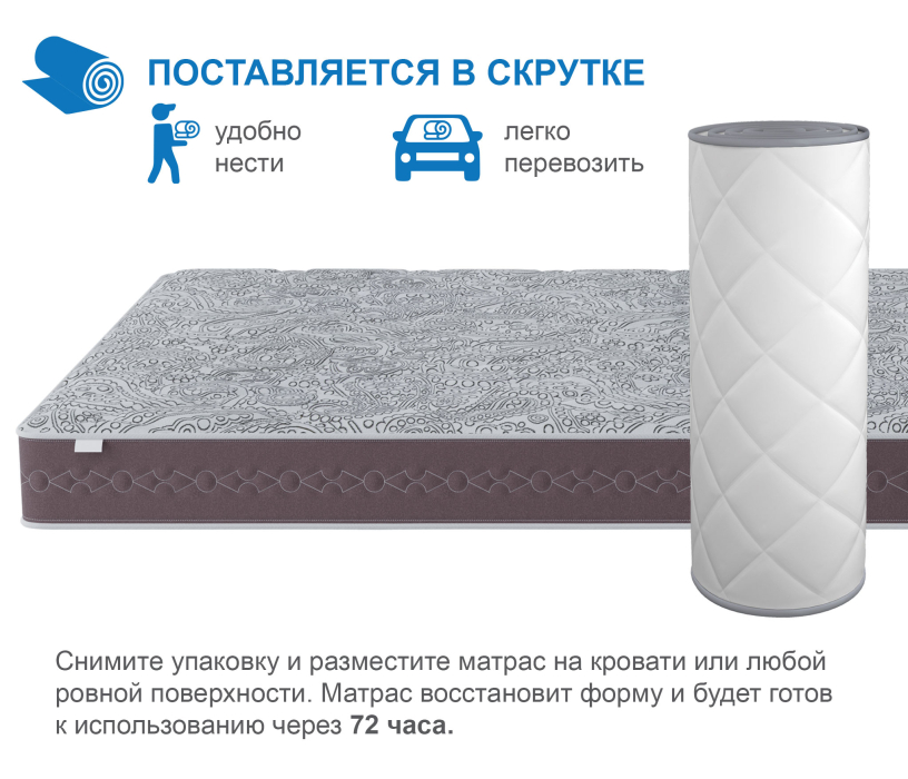 В скрутке, Матрас Здоровый сон-Макс в скрутке 1400х1900