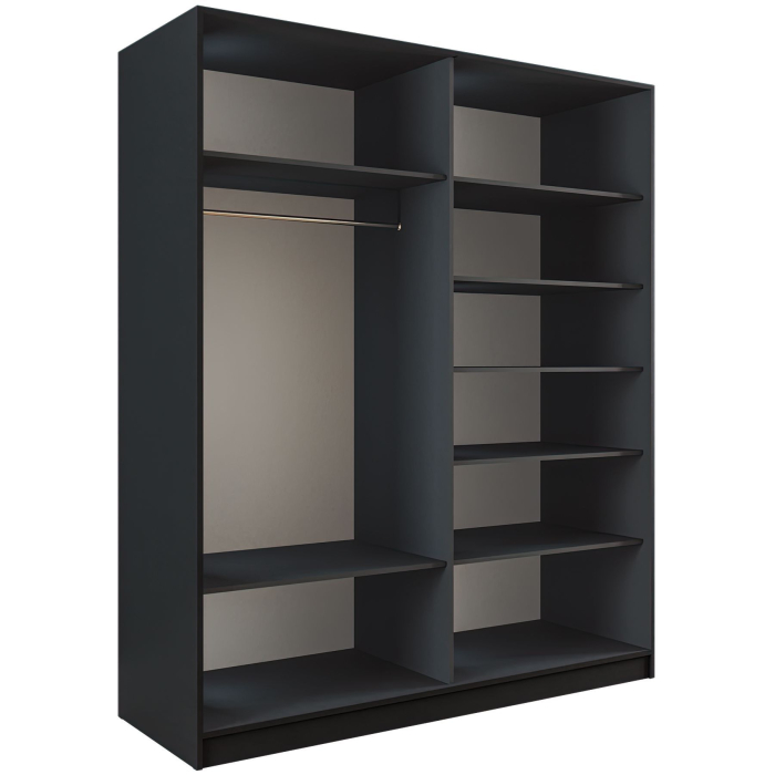 Шкафы-купе 2-х дверные, Шкаф-купе Эста 2-х дверный Стекла хаки/Доводчик 180х66х240