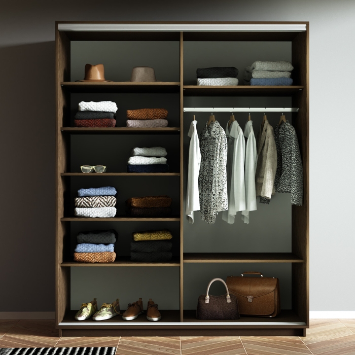 Шкафы-купе 2-х дверные, Шкаф-купе Экспресс 2-х дверный Фотопечать Шелк Стекла 160х60х220