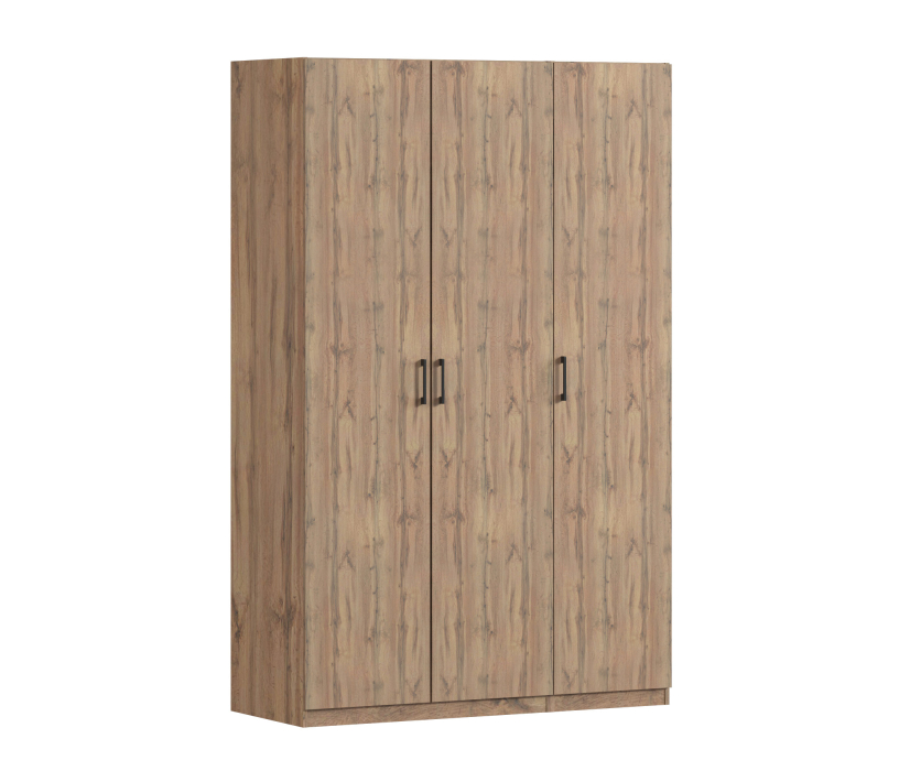 Для одежды, Шкаф трехдверный Макс 1500 мм, вариант №1 (ЛДСП, корпус дуб вотан)