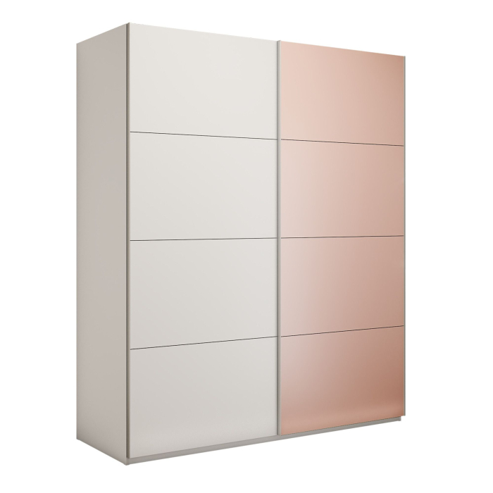 Шкафы-купе 2-х дверные, Шкаф-купе Эста 2-х дверный ДСП/Стекла пудра/Доводчик 200х66х240