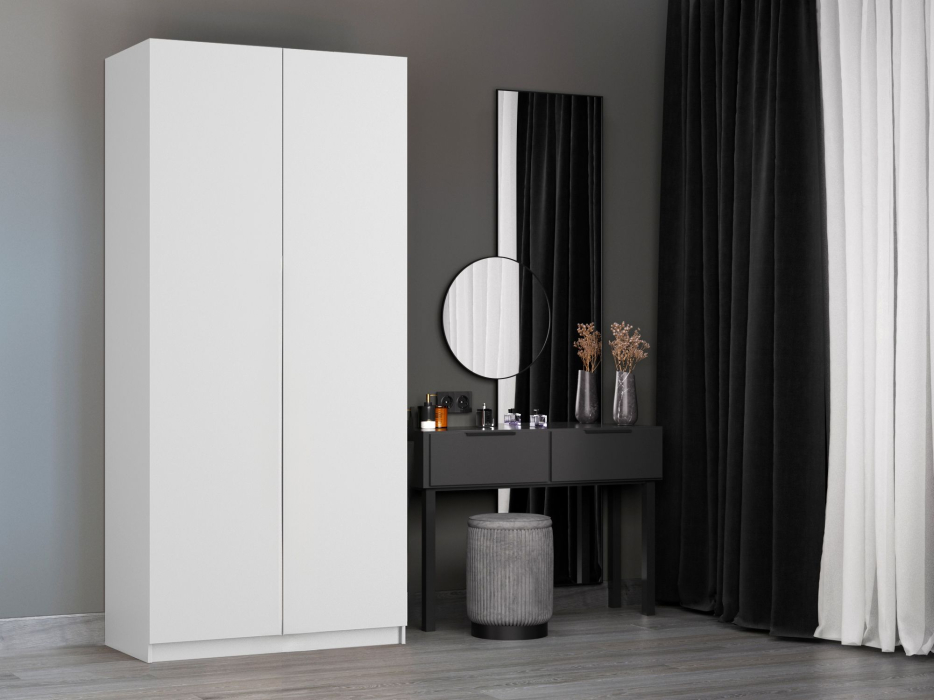 Шкафы распашные, Шкаф складной Е1 Локер ("Гармошка" с системой Push to Move/Левый)101х52,5х220 см, с полками