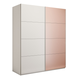 Шкаф-купе Эста 2-х дверный ДСП/Стекла пудра/Доводчик 180х66х240