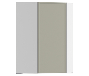 Квадро шкаф навесной угловой 1 дв 60х92 см